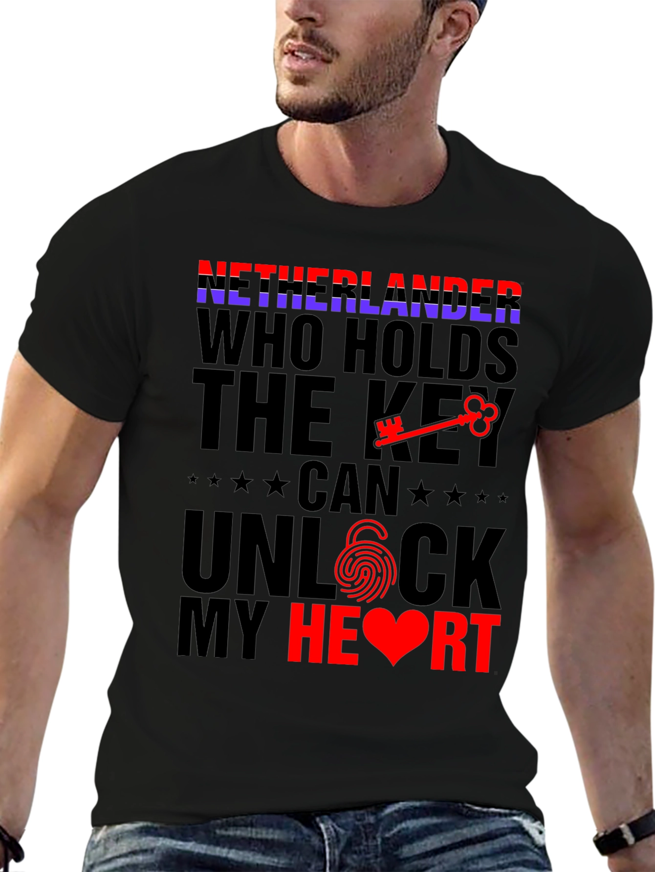 Netherlands Unlock My Heart T-Shirt