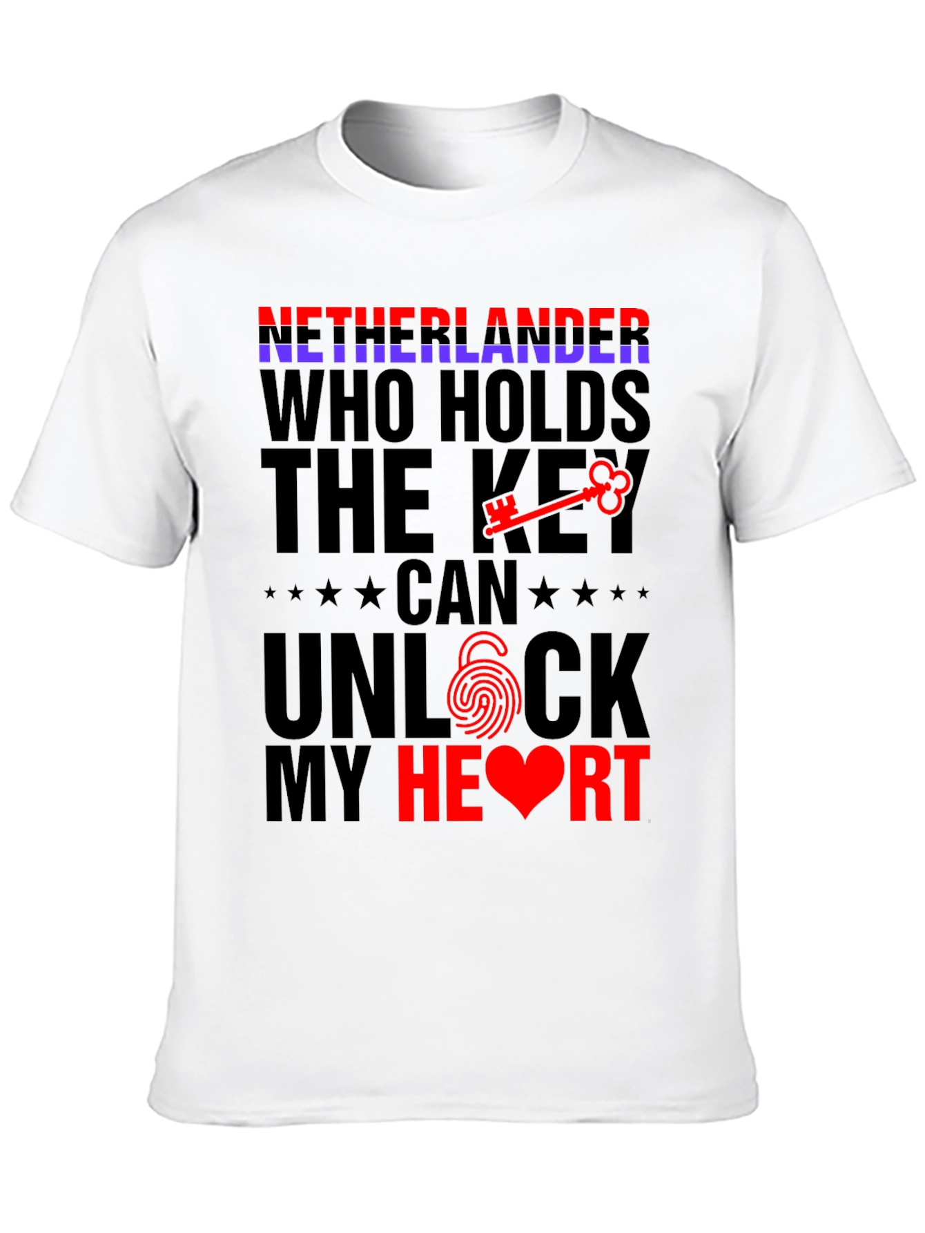 Netherlands Unlock My Heart T-Shirt