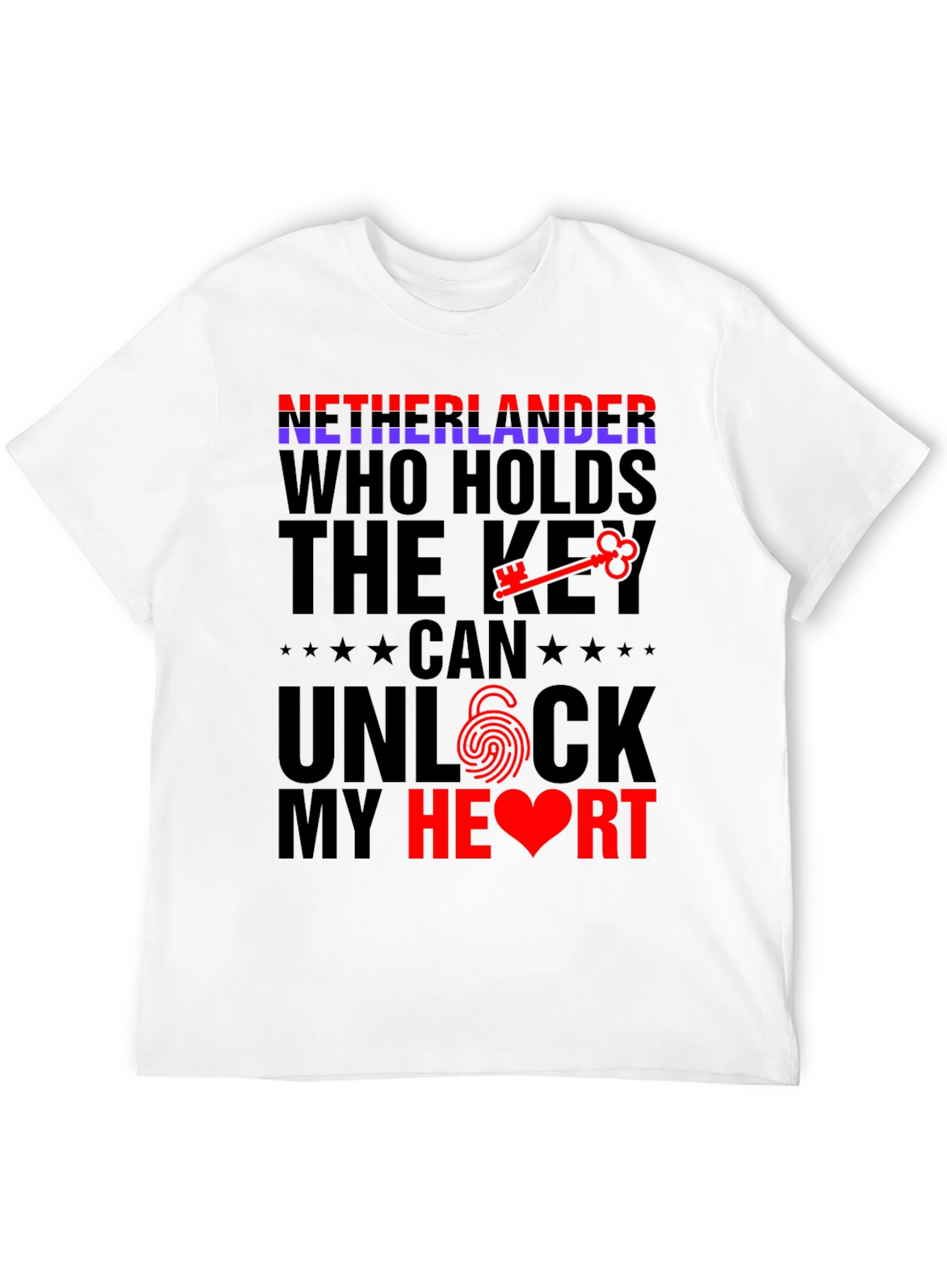 Netherlands Unlock My Heart T-Shirt