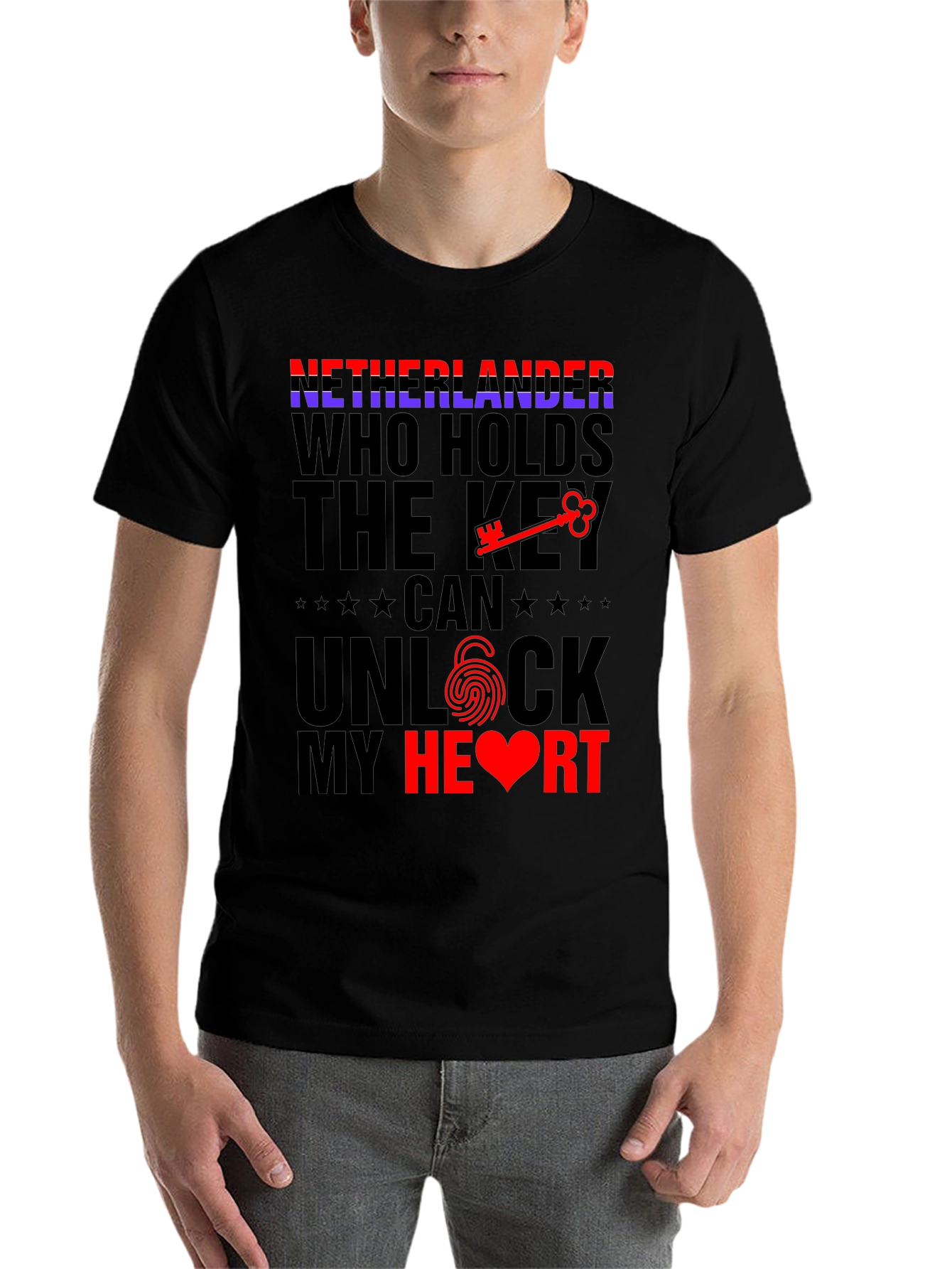 Netherlands Unlock My Heart T-Shirt