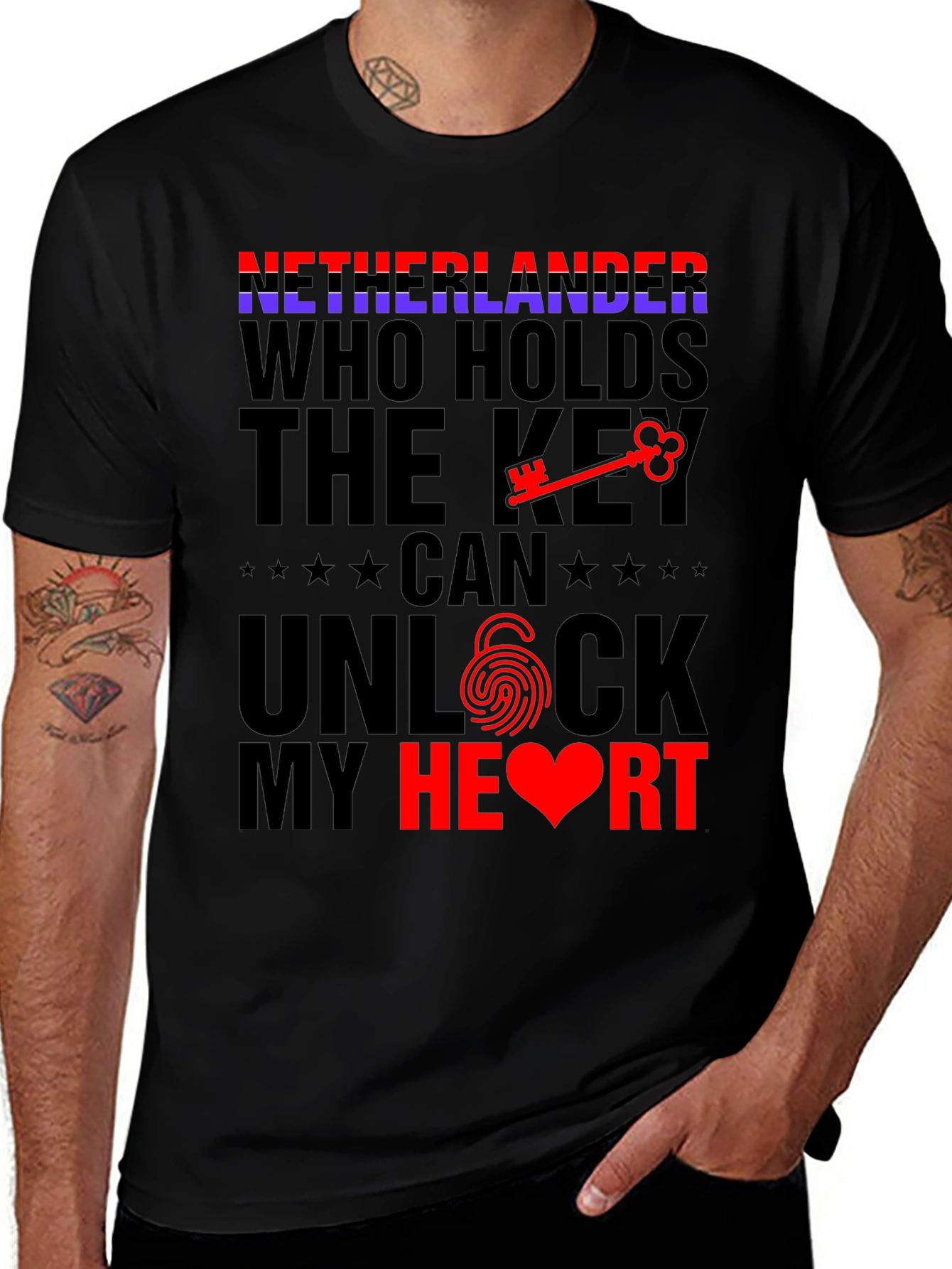 Netherlands Unlock My Heart T-Shirt