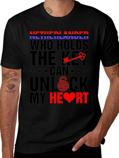 Netherlands Unlock My Heart T-Shirt