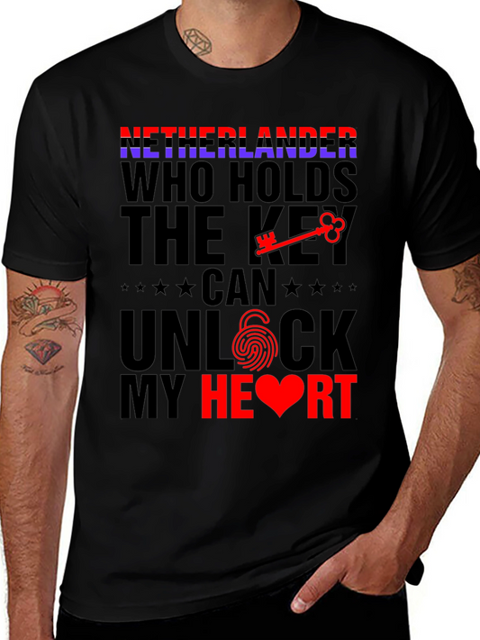 Netherlands Unlock My Heart T-Shirt