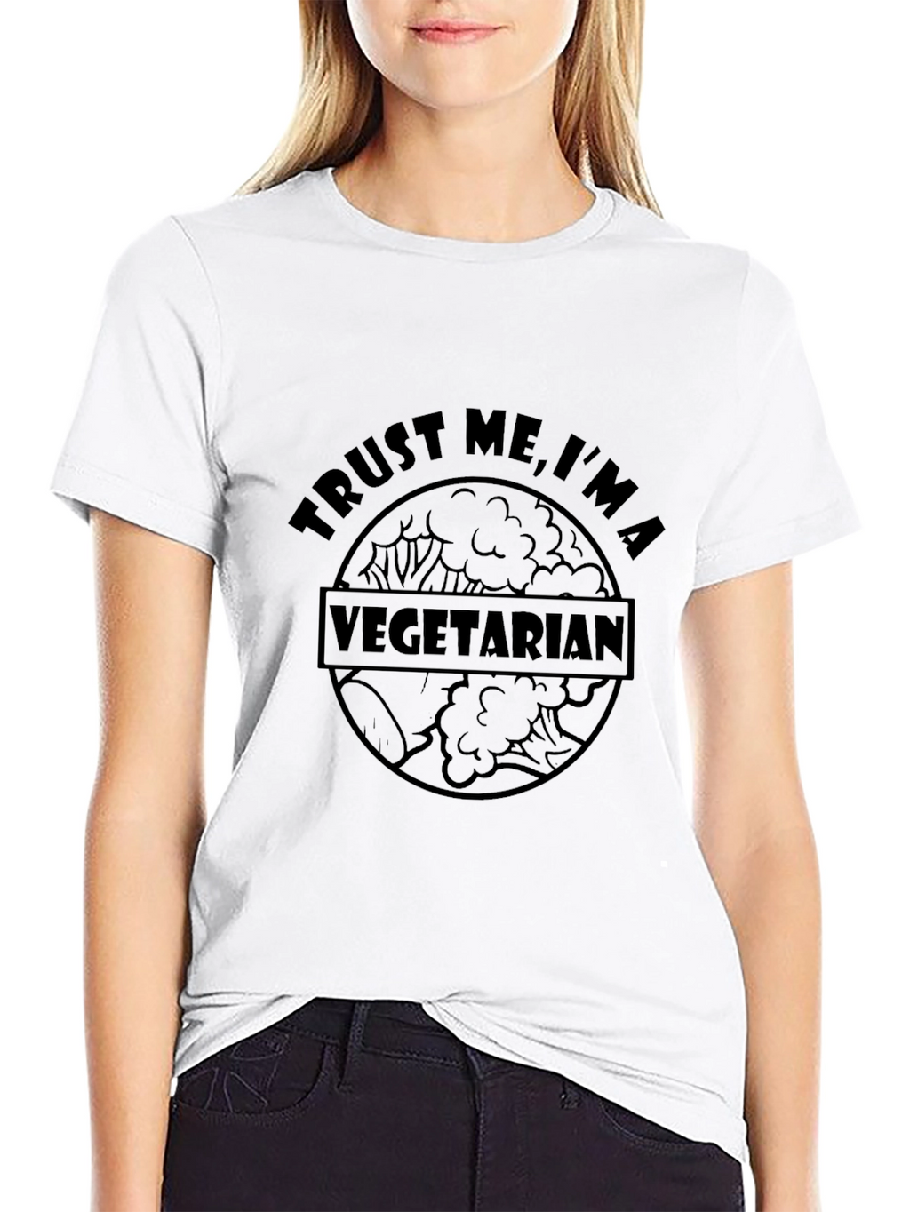 Trust Me Im a Vegetarian Graphic T-Shirt