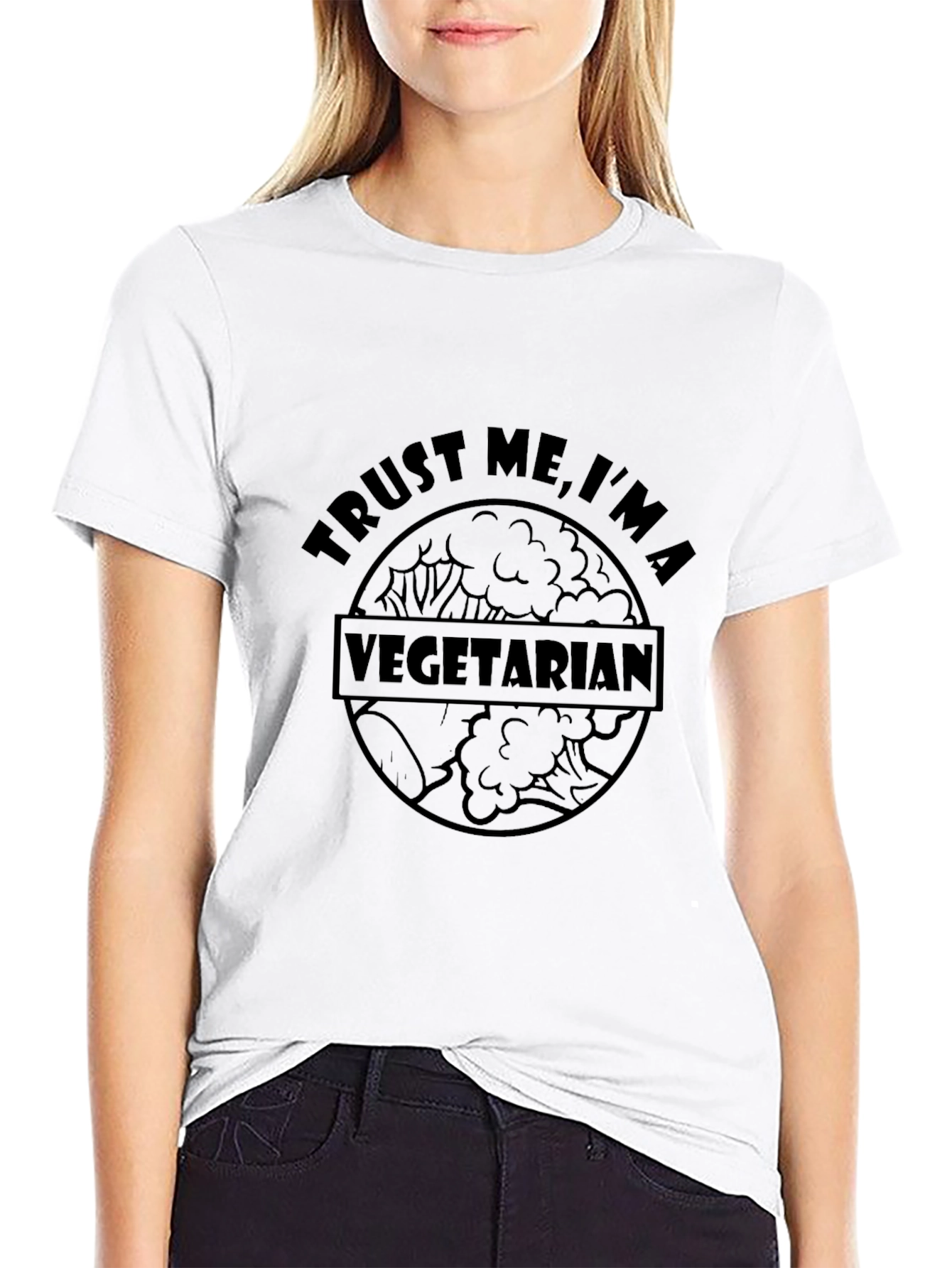 Trust Me Im a Vegetarian Graphic T-Shirt