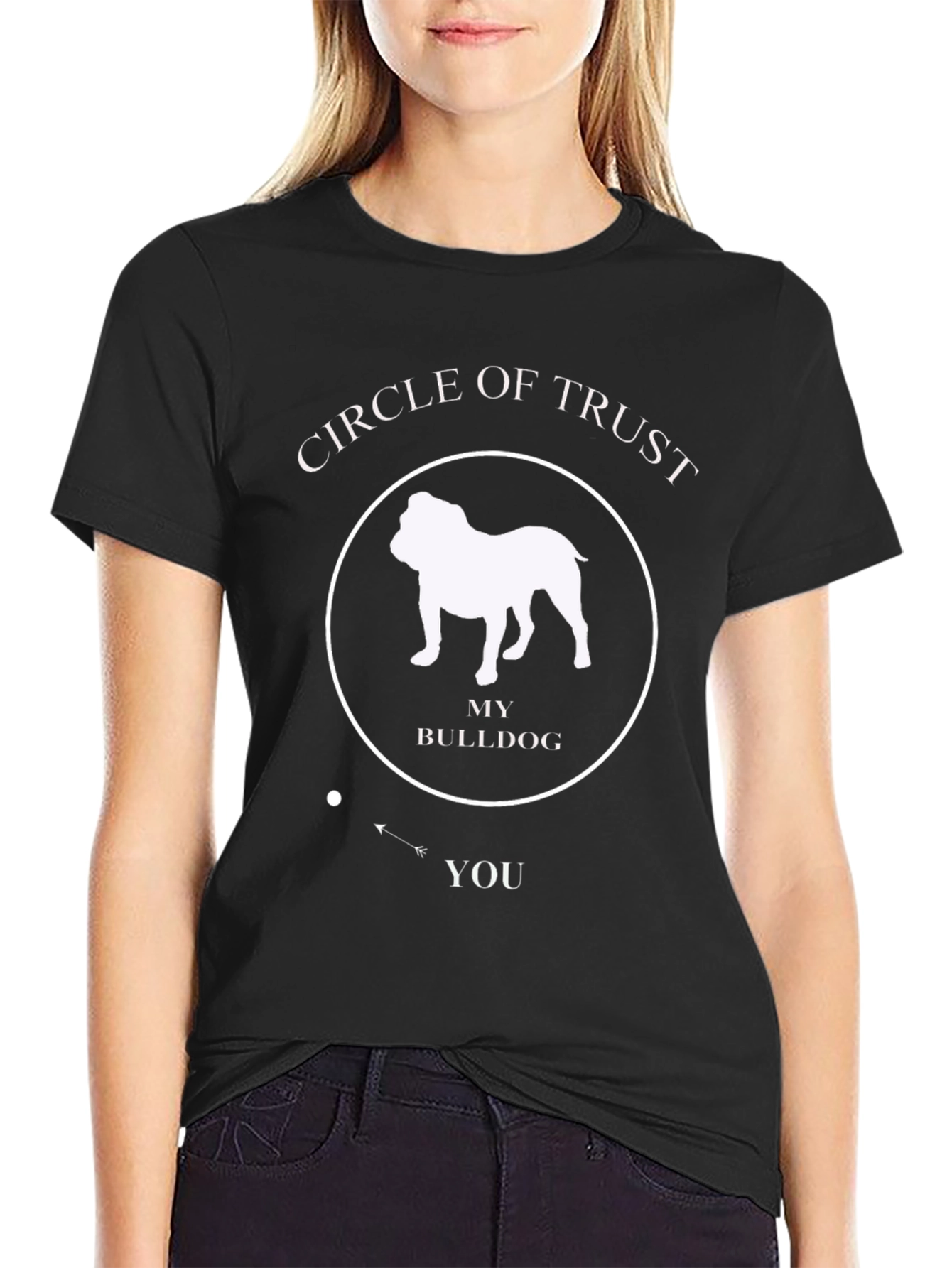 Circle of Trust Bulldog T-Shirt - Funny Dog Lover Tee