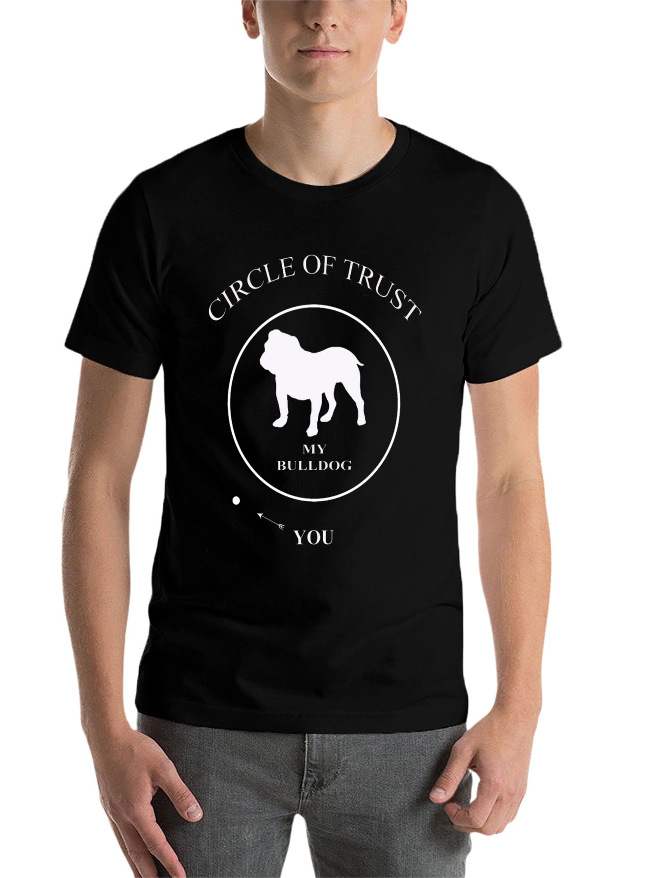 Circle of Trust Bulldog T-Shirt - Funny Dog Lover Tee