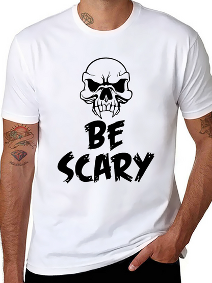 Be Scary Skull T-Shirt - Halloween Style!