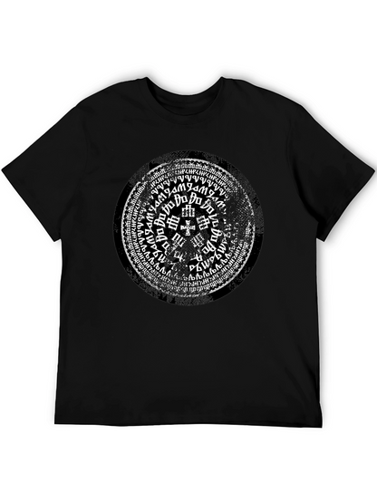 Mystic Symbol Graphic Print Black T-Shirt