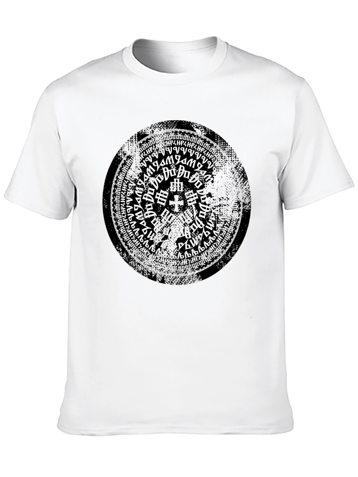 Mystic Symbol Graphic Print Black T-Shirt