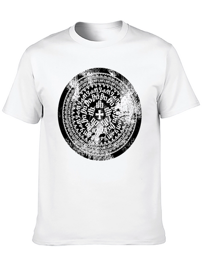 Mystic Symbol Graphic Print Black T-Shirt