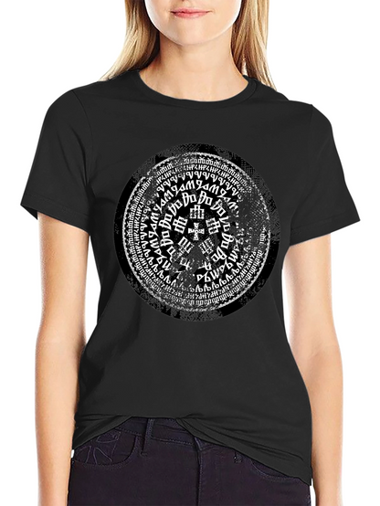 Mystic Symbol Graphic Print Black T-Shirt