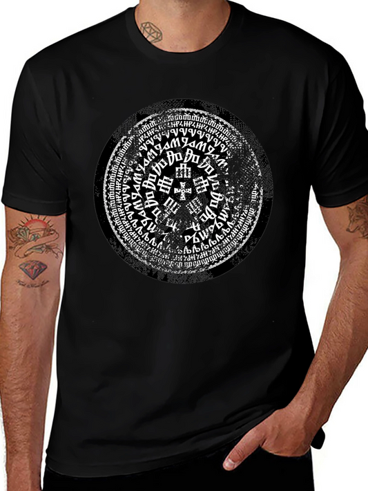 Mystic Symbol Graphic Print Black T-Shirt