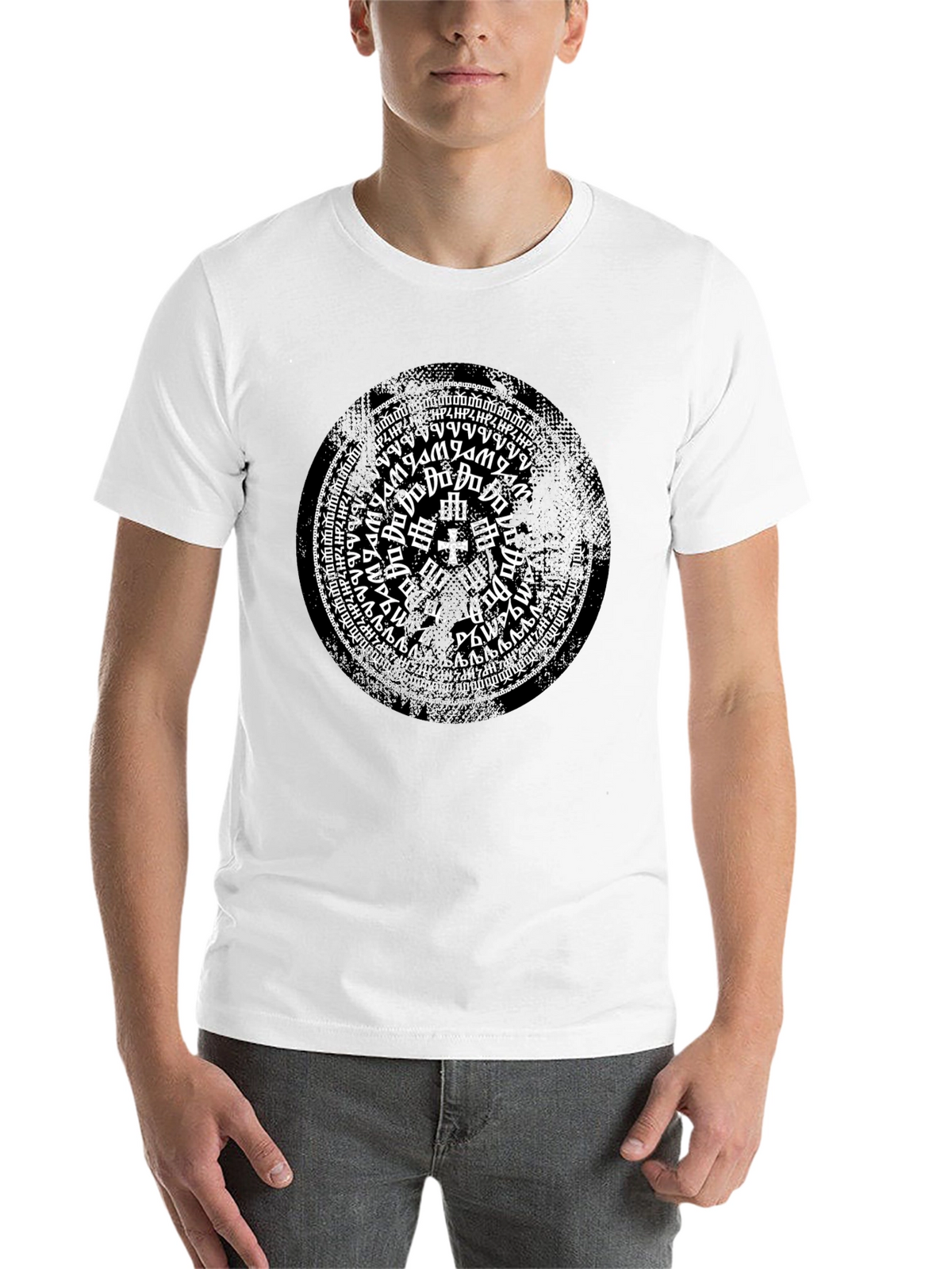 Mystic Symbol Graphic Print Black T-Shirt