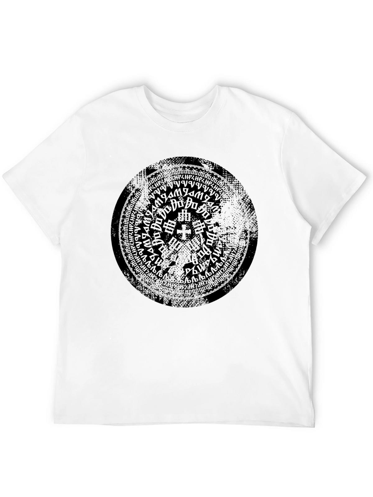 Mystic Symbol Graphic Print Black T-Shirt