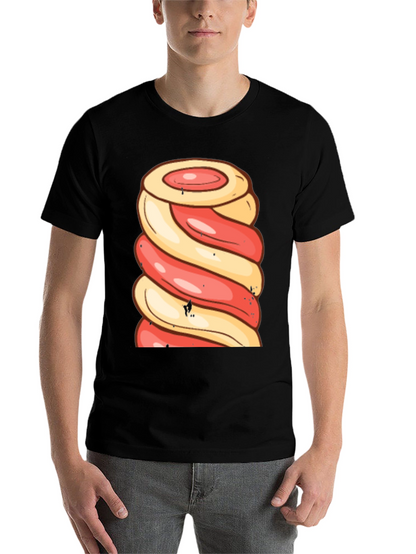 Swirl Lollipop Graphic Tee - Fun Novelty Design