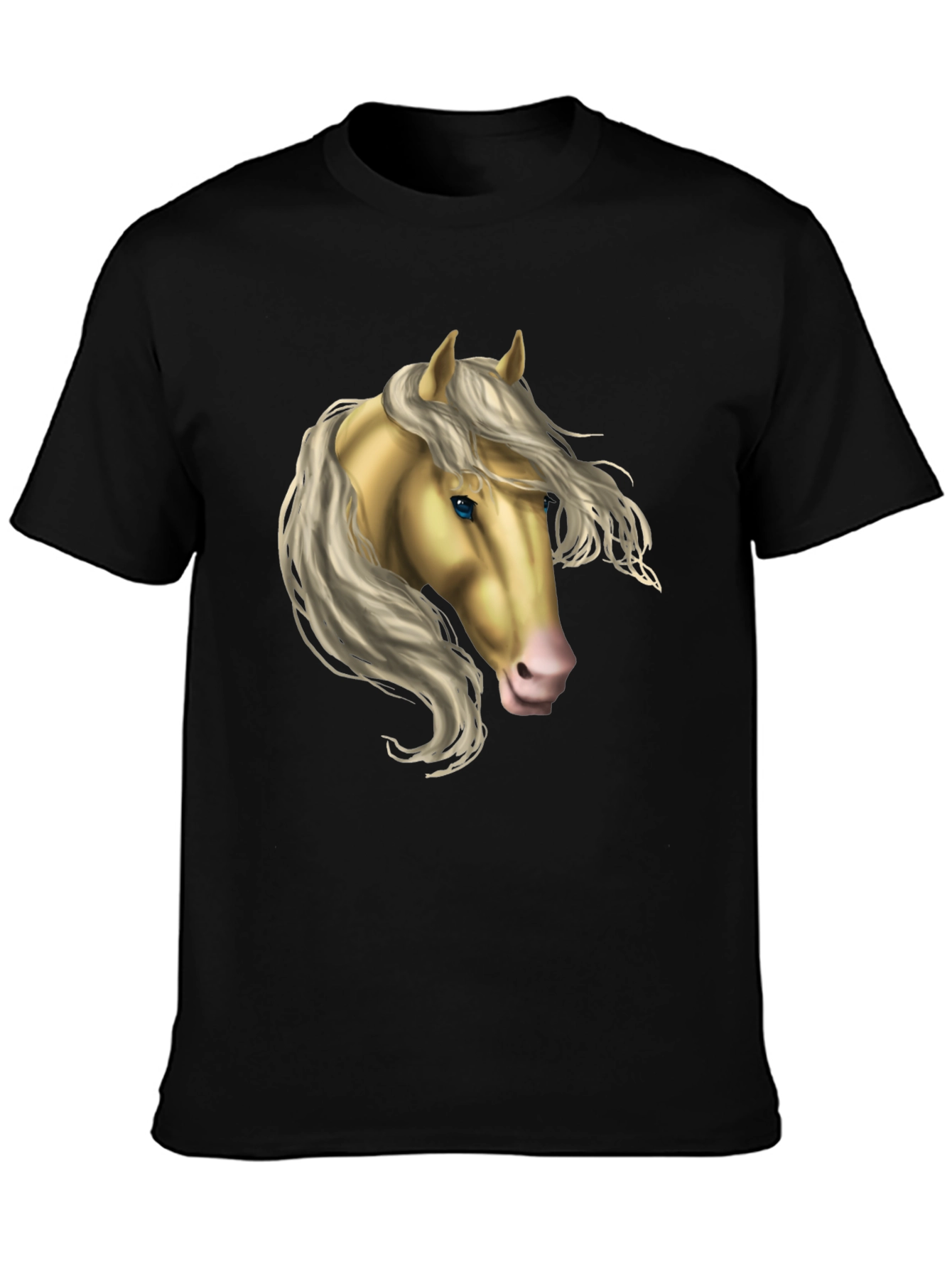 Horse Graphic Tee - Stylish Black T-Shirt