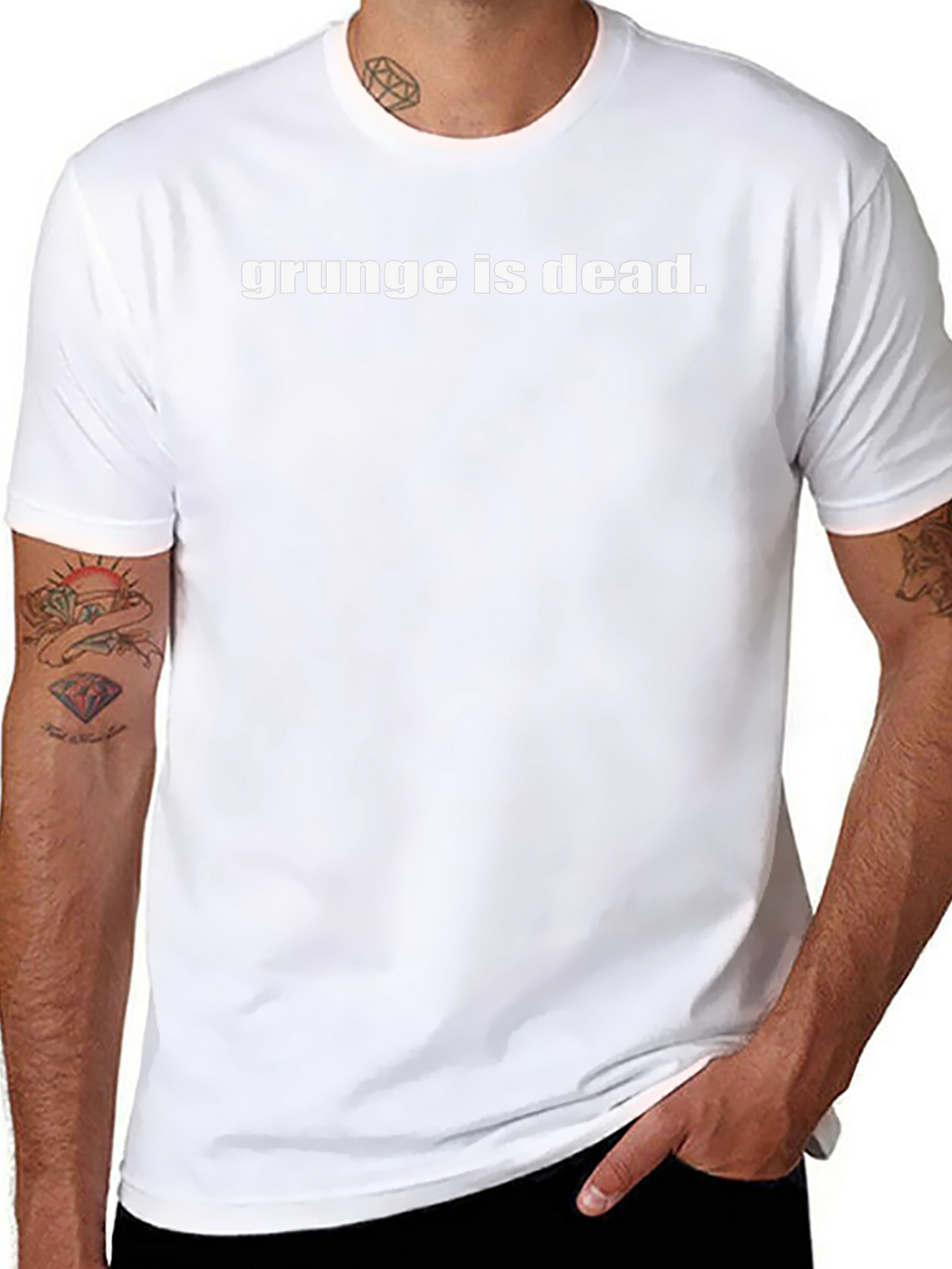 Grunge is Dead T-Shirt - Black Cotton