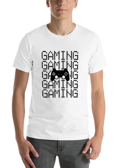 Gaming Pixel Art Black T-Shirt