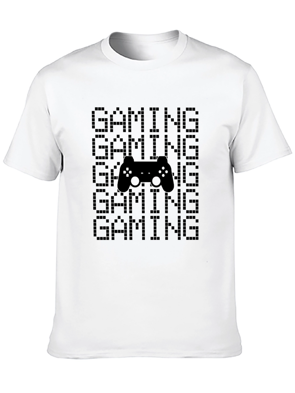 Gaming Pixel Art Black T-Shirt