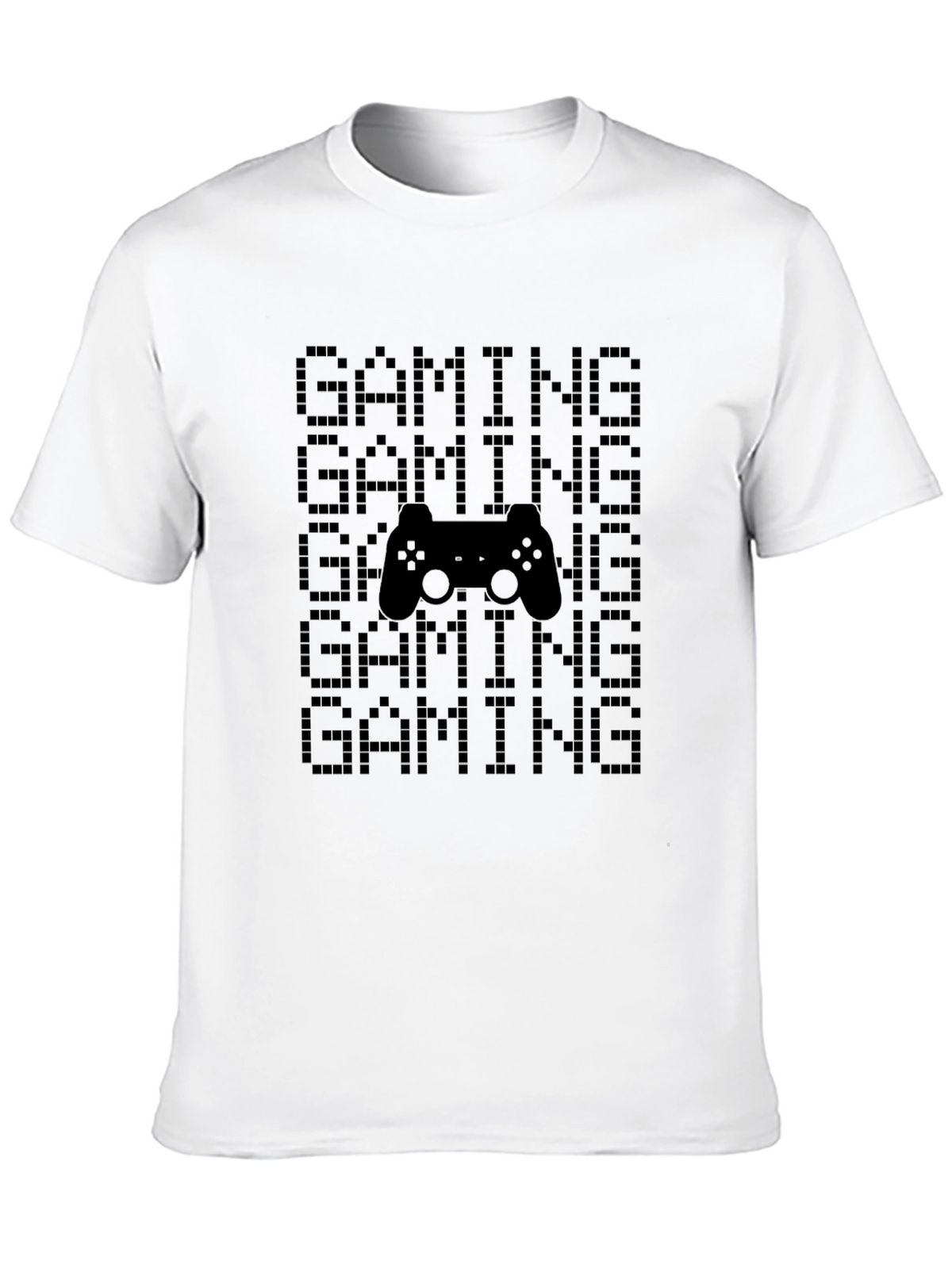 Gaming Pixel Art Black T-Shirt