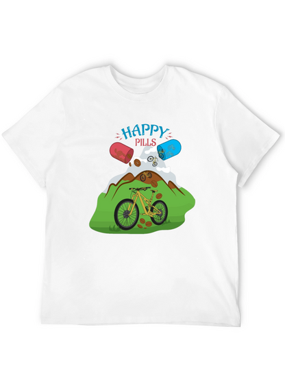 Happy Pills Mountain Bike Graphic Tee