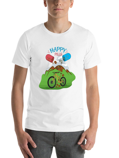 Happy Pills Mountain Bike Graphic Tee