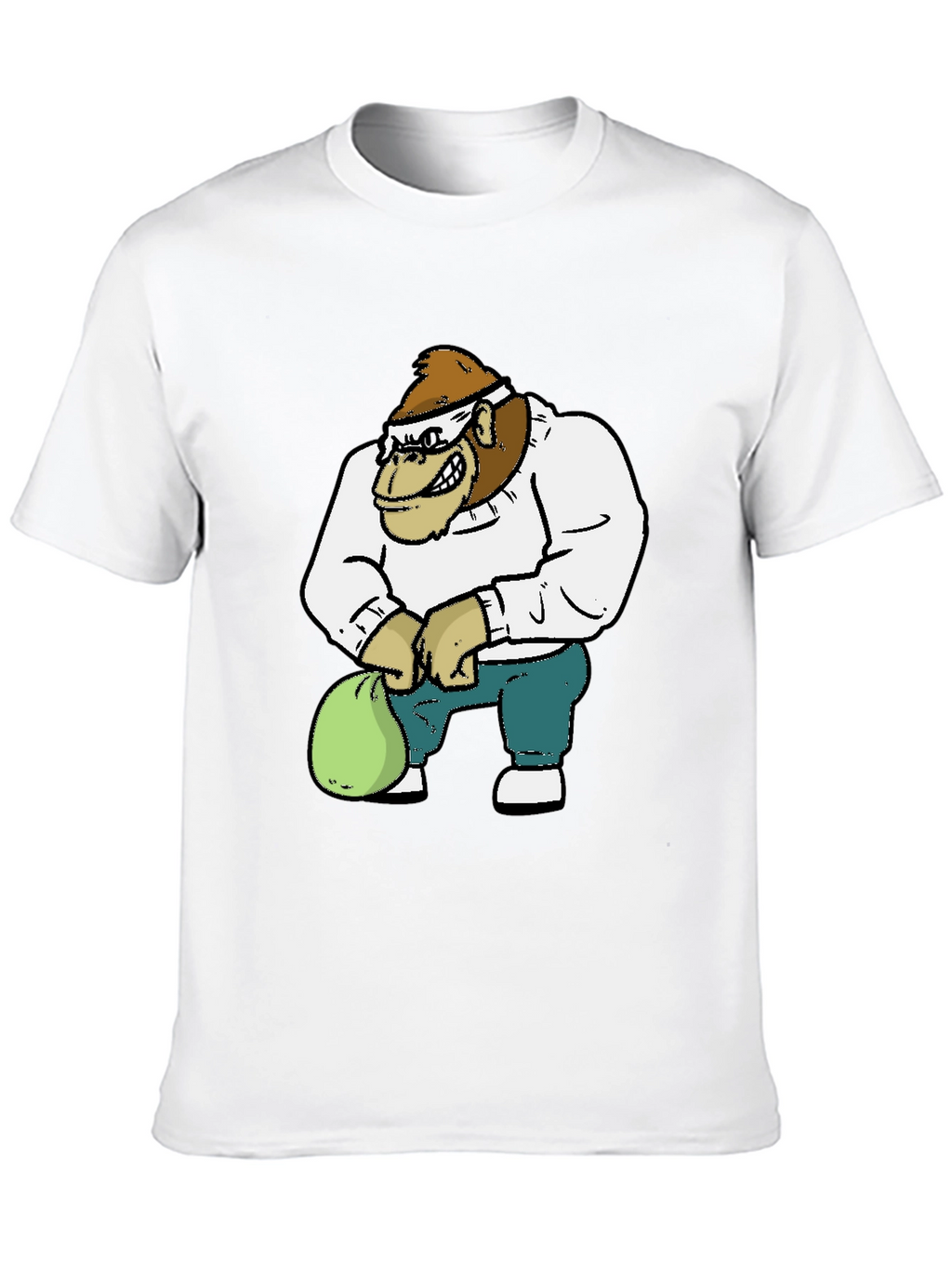 Gorilla Cartoon Graphic T-Shirt