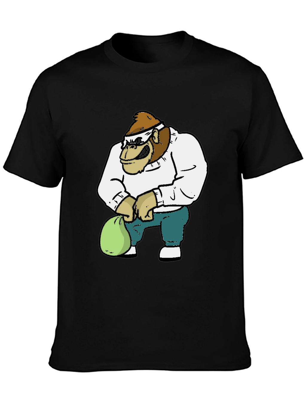 Gorilla Cartoon Graphic T-Shirt