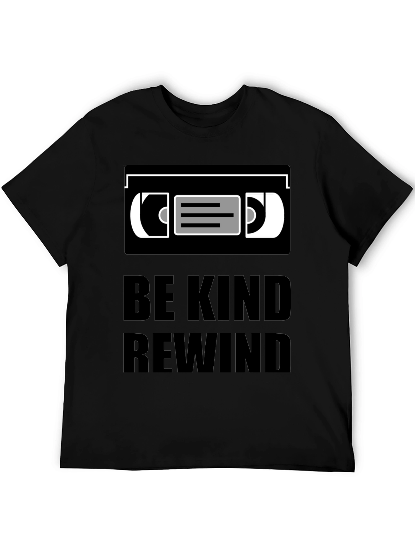 Be Kind Rewind Graphic Tee - Retro Movie Lover T-Shirt