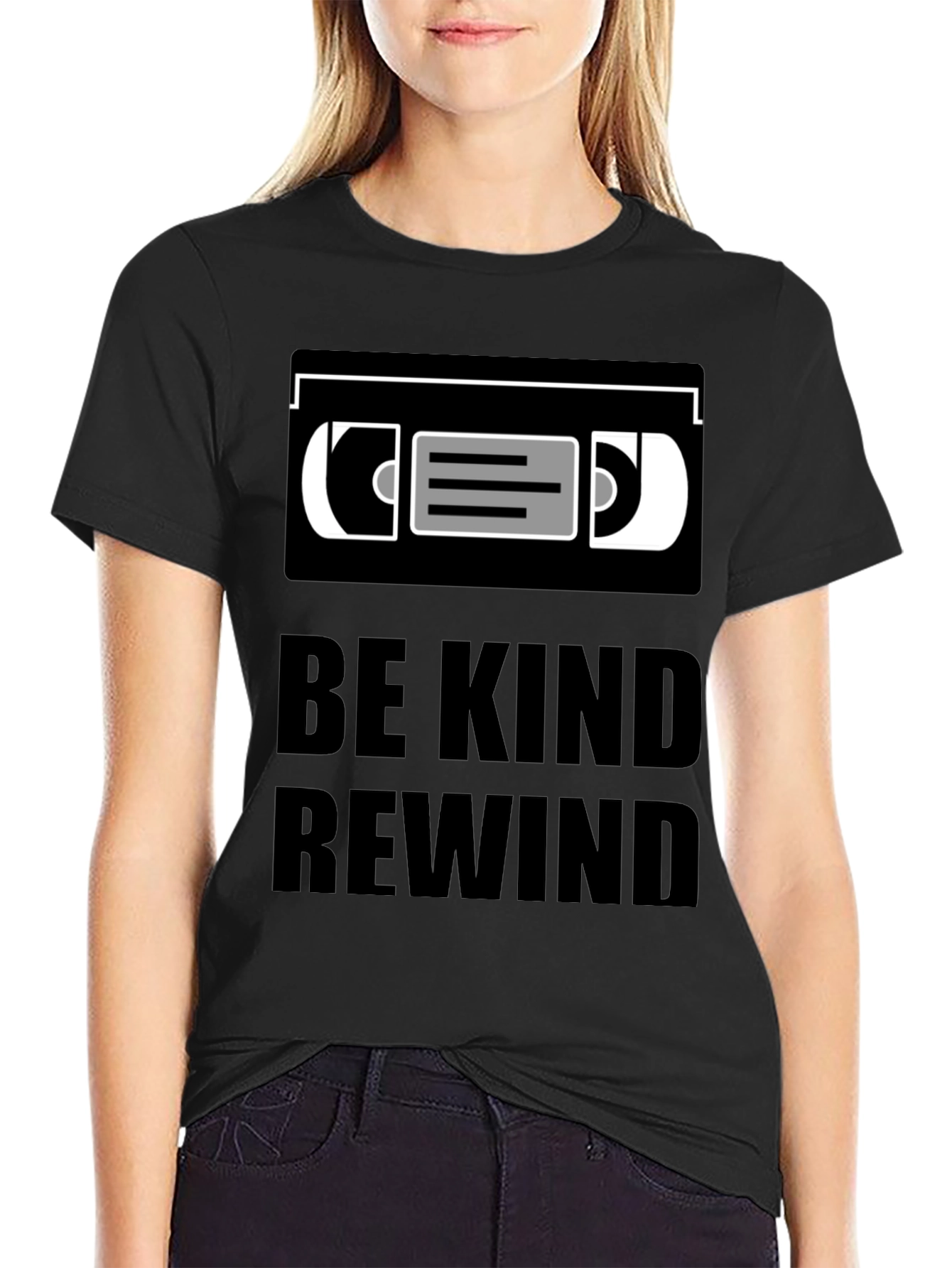 Be Kind Rewind Graphic Tee - Retro Movie Lover T-Shirt