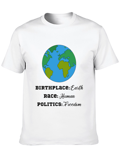 Earth T-Shirt - Human Race Freedom Politics