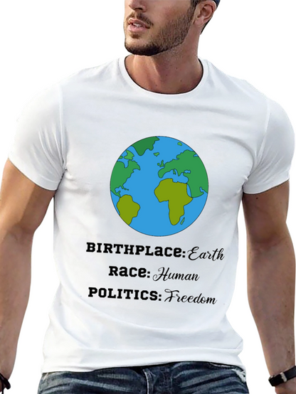 Earth T-Shirt - Human Race Freedom Politics