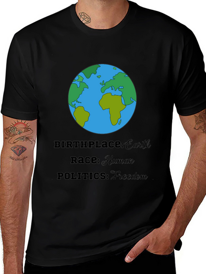 Earth T-Shirt - Human Race Freedom Politics