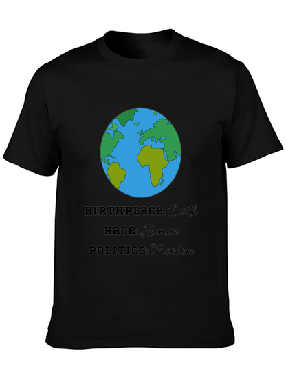 Earth T-Shirt - Human Race Freedom Politics
