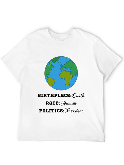 Earth T-Shirt - Human Race Freedom Politics