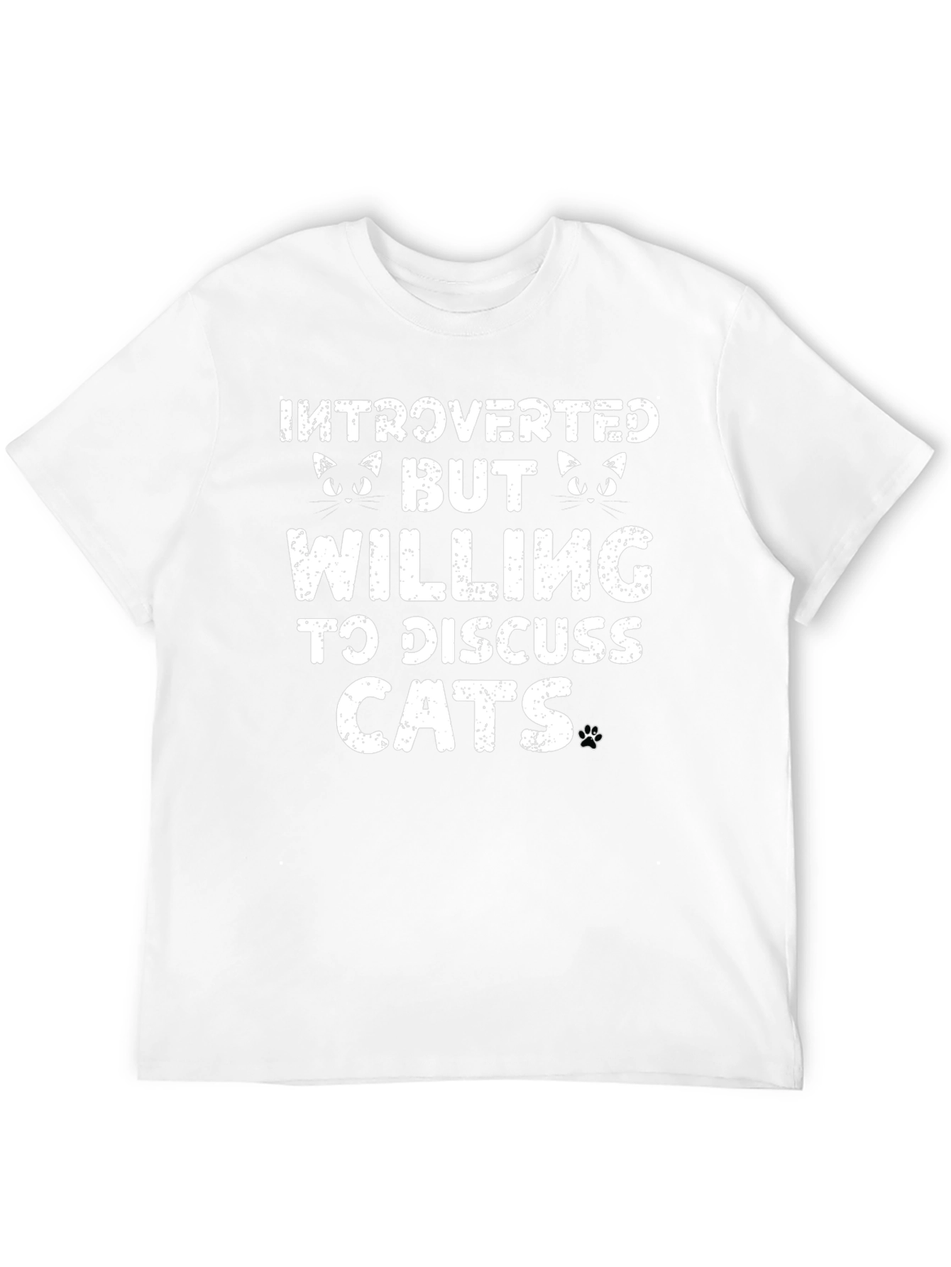 Introverted But Willing to Discuss Cats T-Shirt