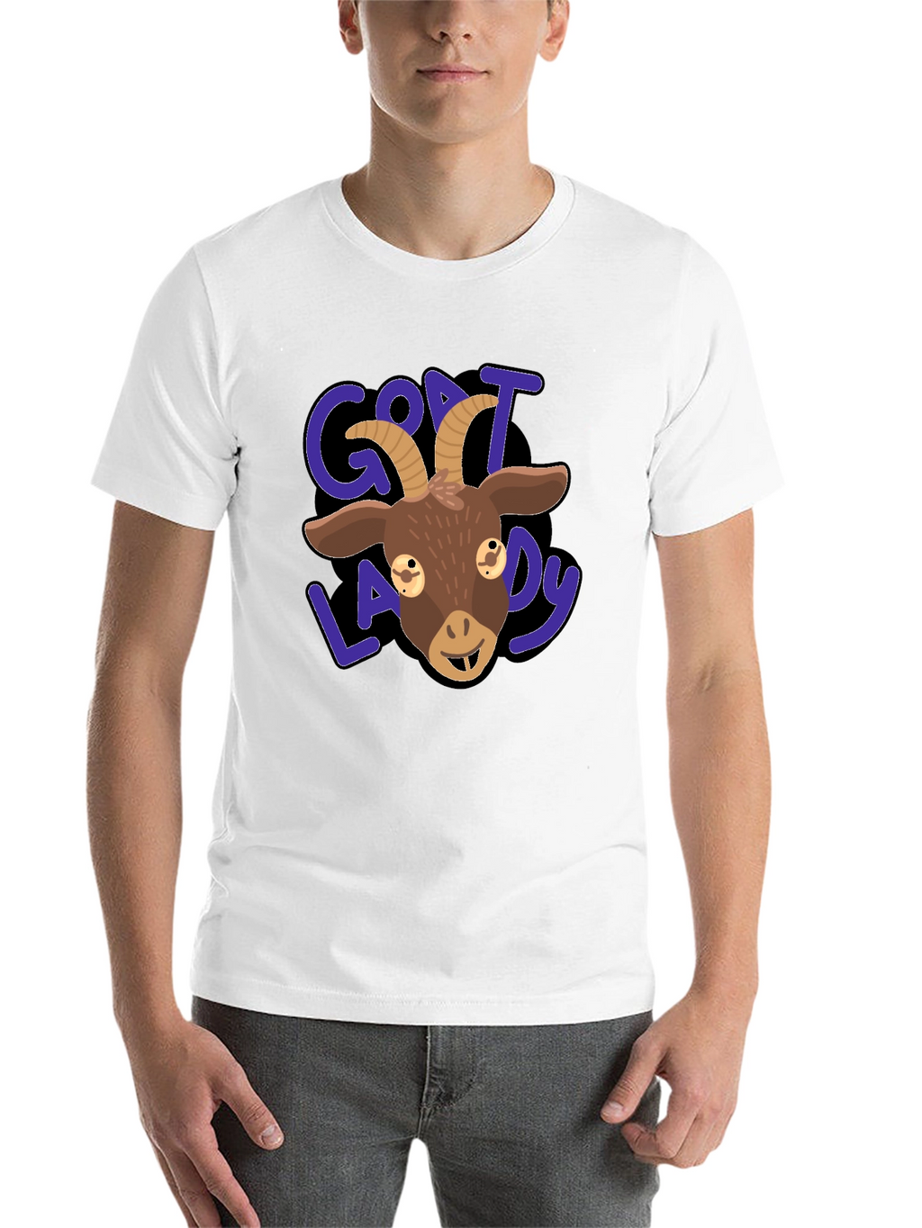 Goat Lady Graphic Tee - Black T-Shirt