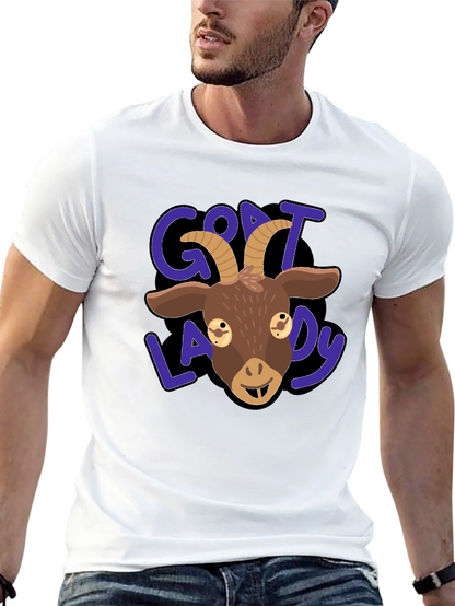 Goat Lady Graphic Tee - Black T-Shirt