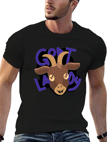 Goat Lady Graphic Tee - Black T-Shirt