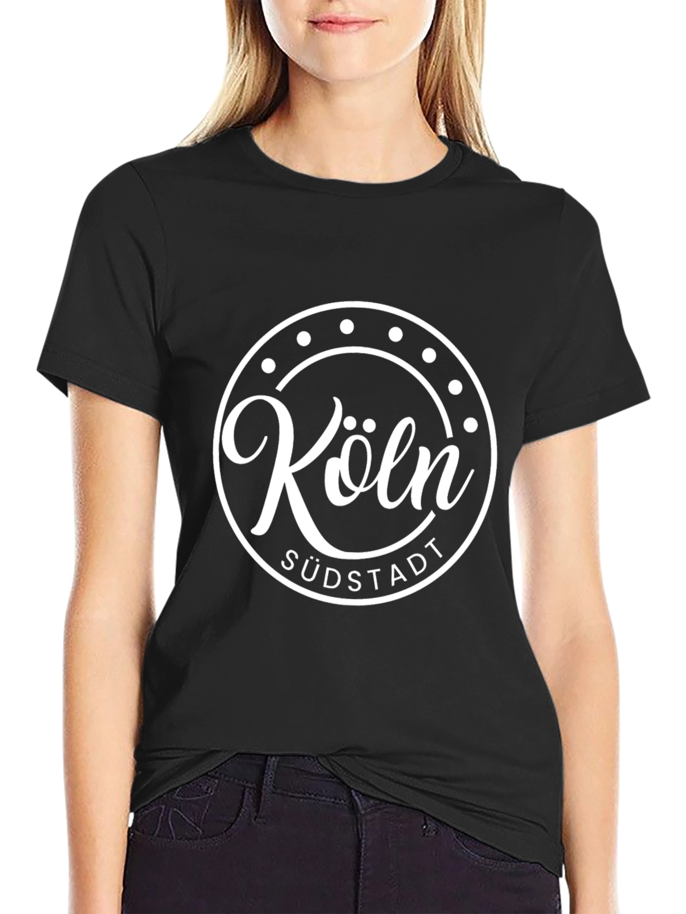 Köln Südstadt T-Shirt - Black Graphic Tee