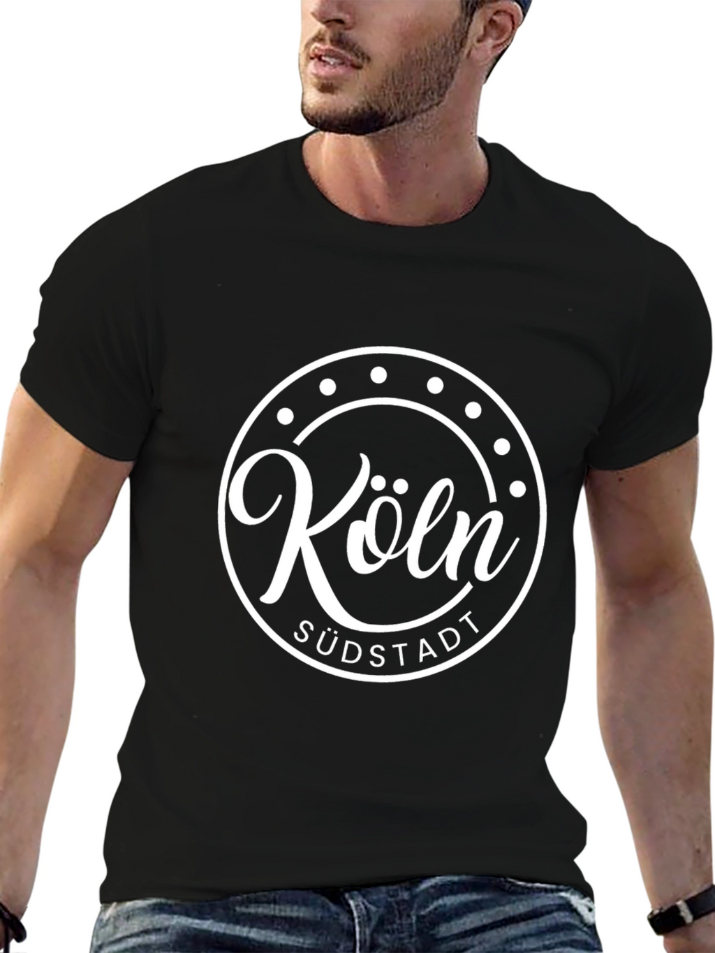 Köln Südstadt T-Shirt - Black Graphic Tee