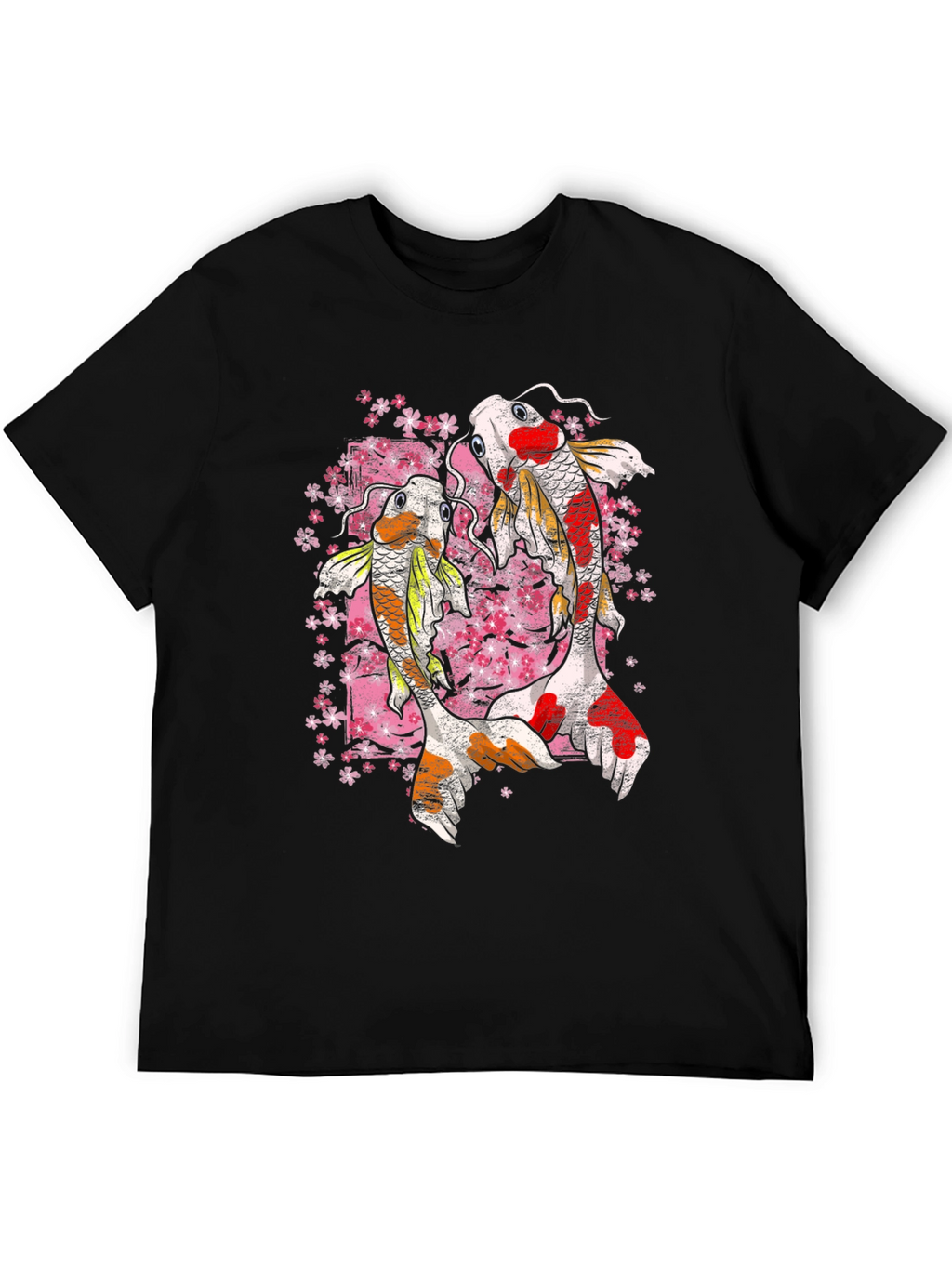 Koi Fish Graphic Tee - Black T-Shirt