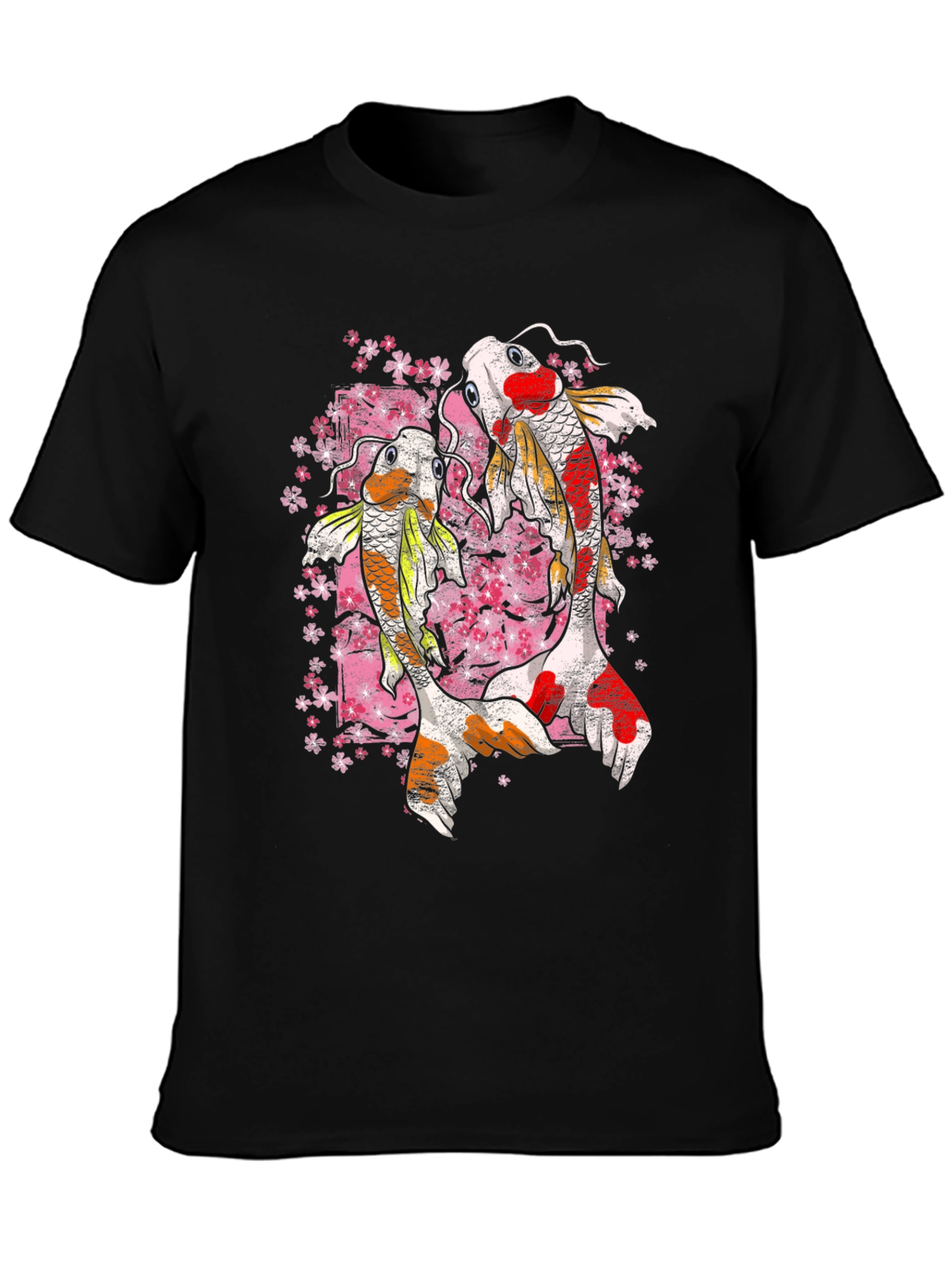 Koi Fish Graphic Tee - Black T-Shirt