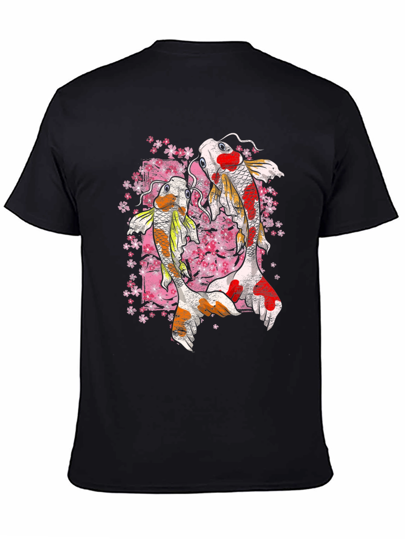 Koi Fish Graphic Tee - Black T-Shirt