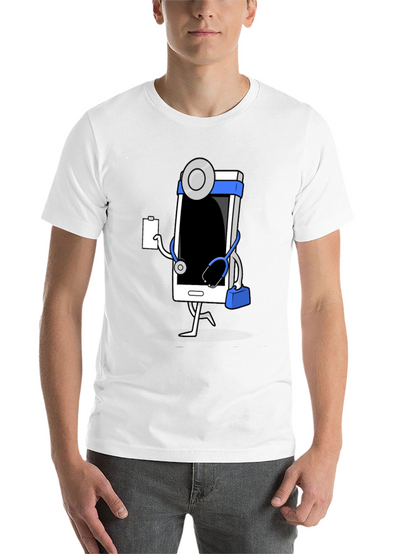 Doctor Phone Black T-Shirt