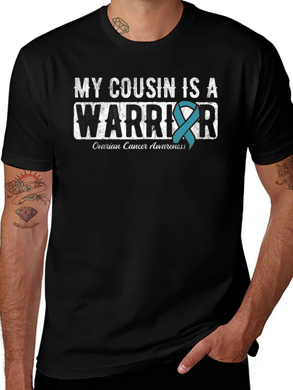 Ovarian Cancer Awareness Warrior T-Shirt