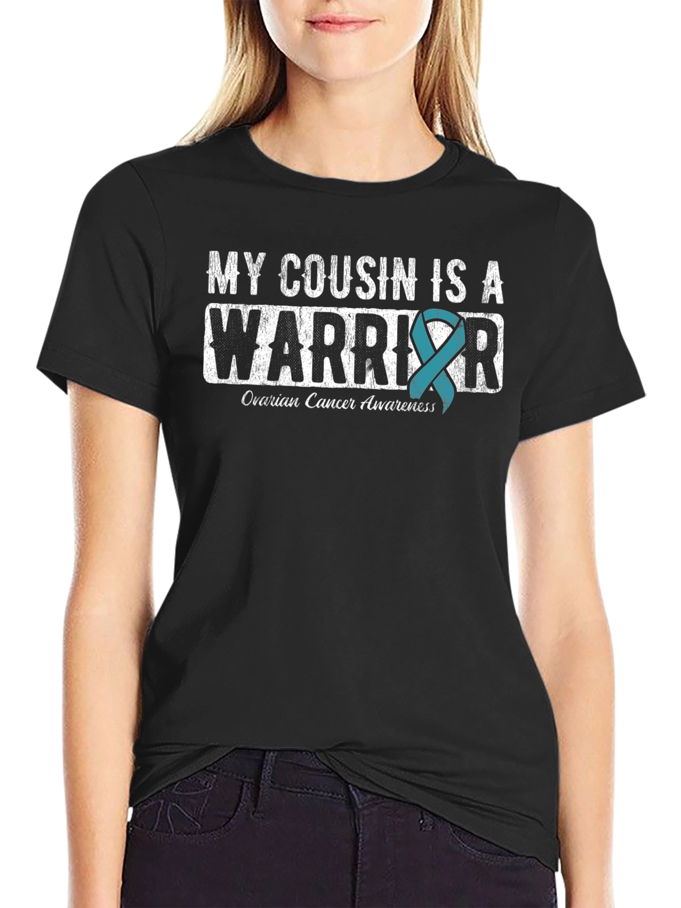 Ovarian Cancer Awareness Warrior T-Shirt