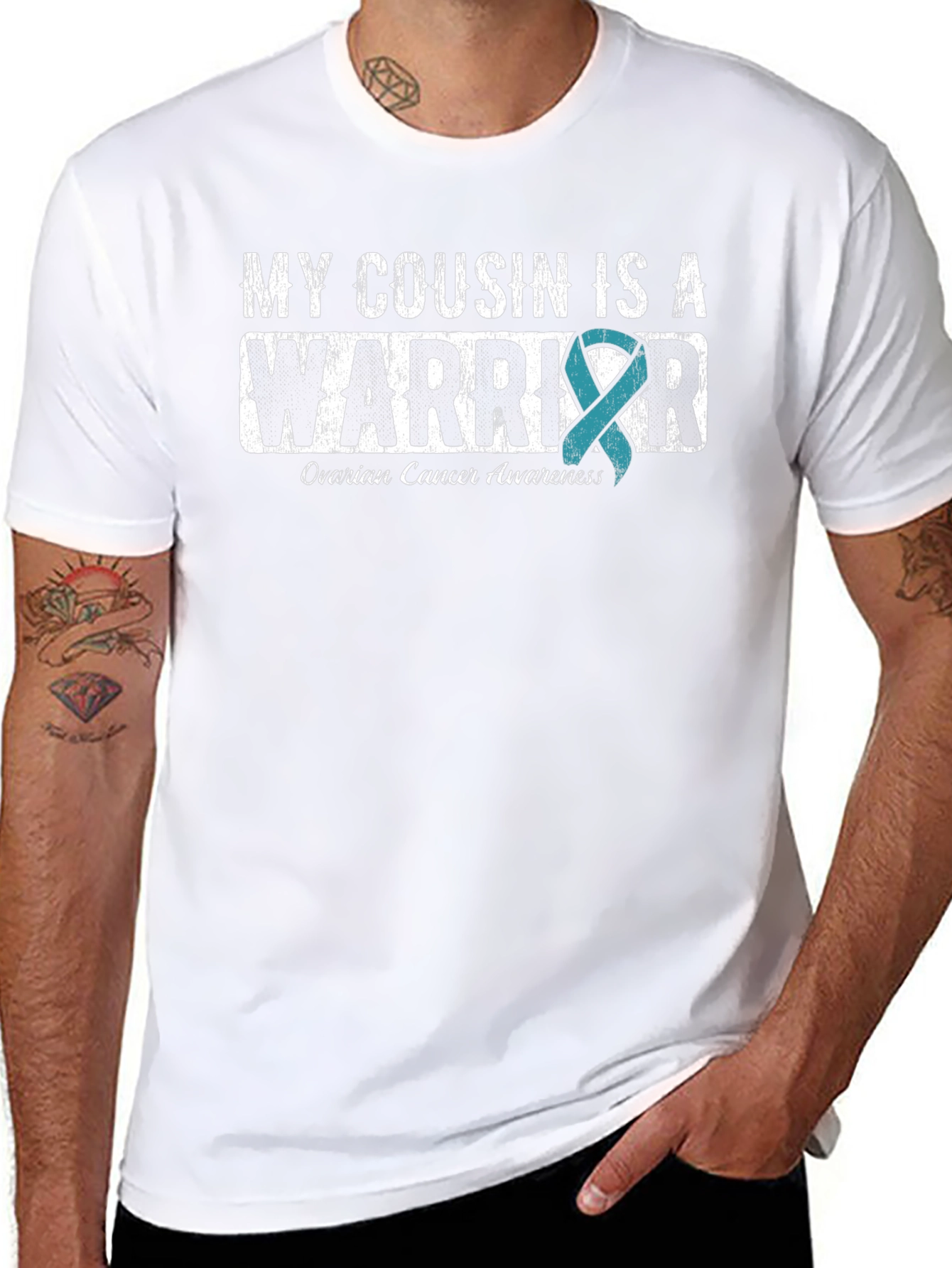 Ovarian Cancer Awareness Warrior T-Shirt