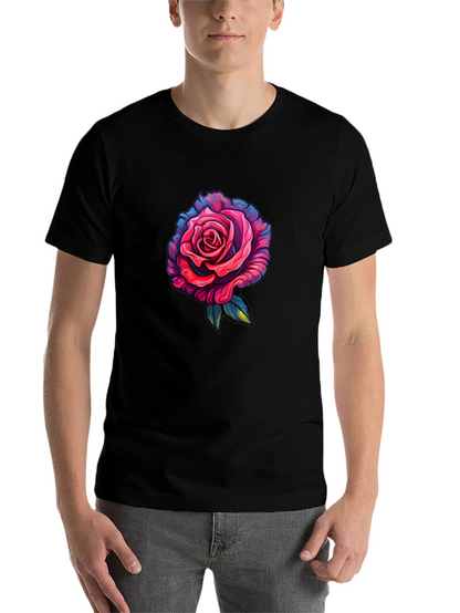 Rose Graphic T-Shirt - Black